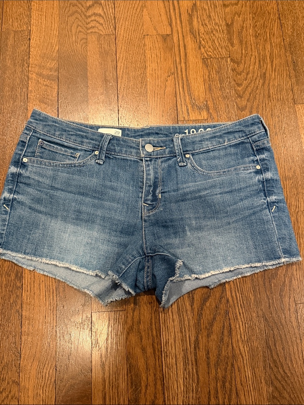 GAP Woman’s Blue Denim Cut-Off Denim Shorts